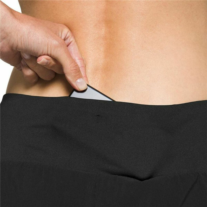 Pantaloni Scurți Sport pentru Damă Asics Ventilate 2-N-1 Negru