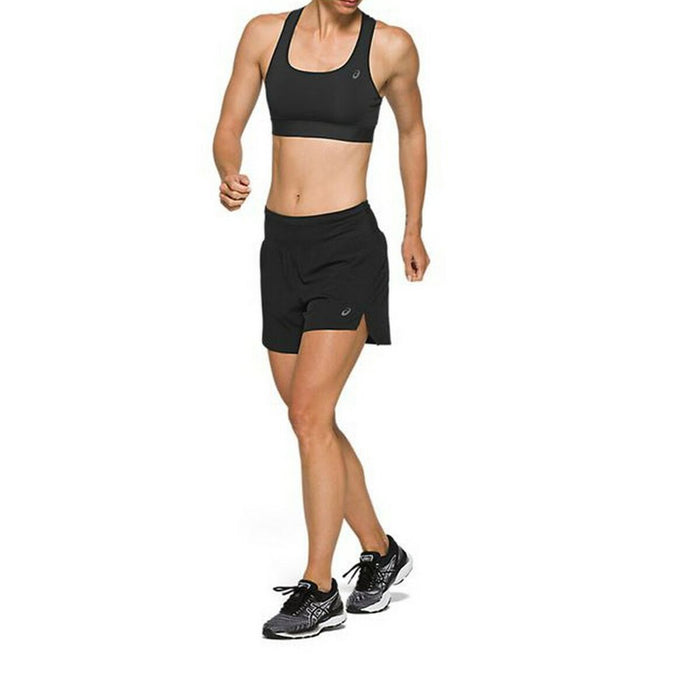 Pantaloni Scurți Sport pentru Damă Asics Road 5.5In Negru