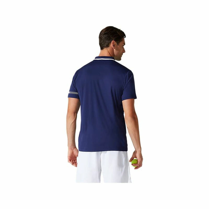 Tricou Polo cu Mânecă Scurtă Bărbați Asics Court Albastru închis
