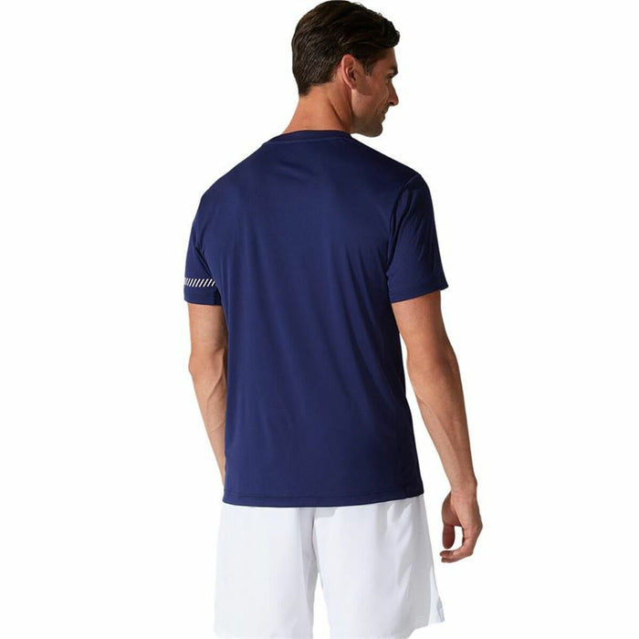 Tricou cu Mânecă Scurtă Bărbați Asics Court SS Albastru