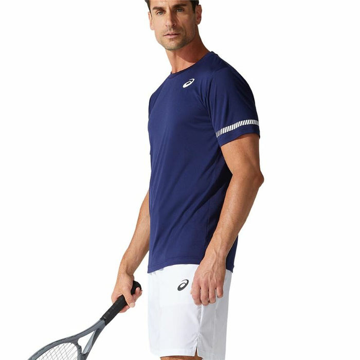Tricou cu Mânecă Scurtă Bărbați Asics Court SS Albastru