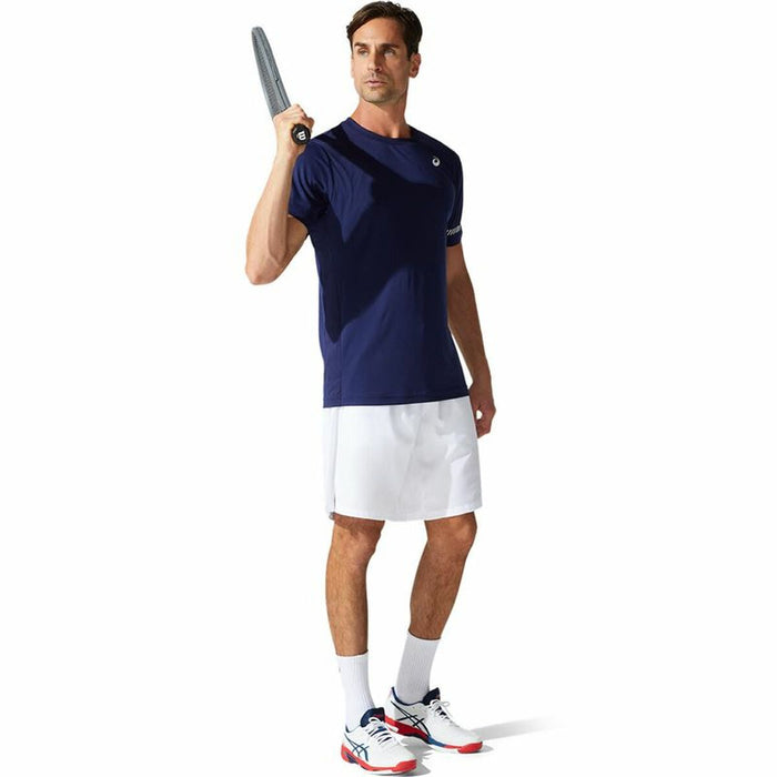 Tricou cu Mânecă Scurtă Bărbați Asics Court SS Albastru
