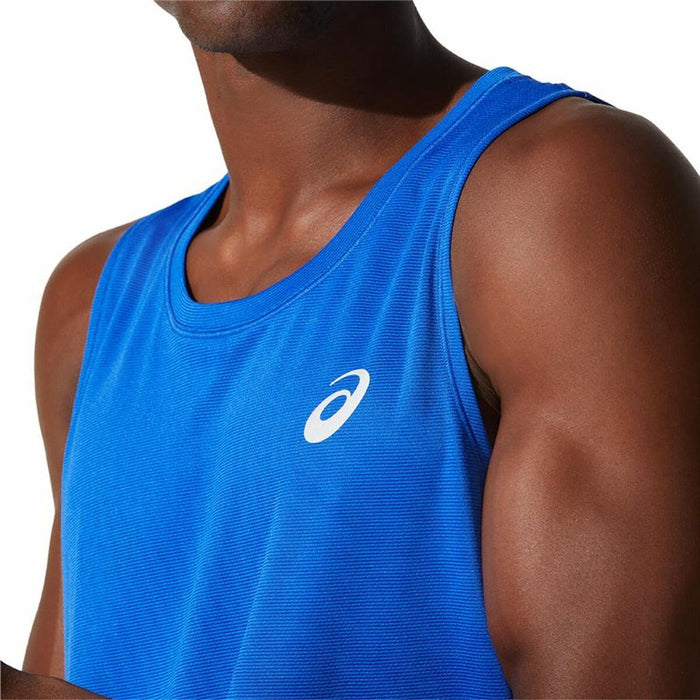 Tricou de Bărbați fără Mâneci Asics Core Singlet Albastru