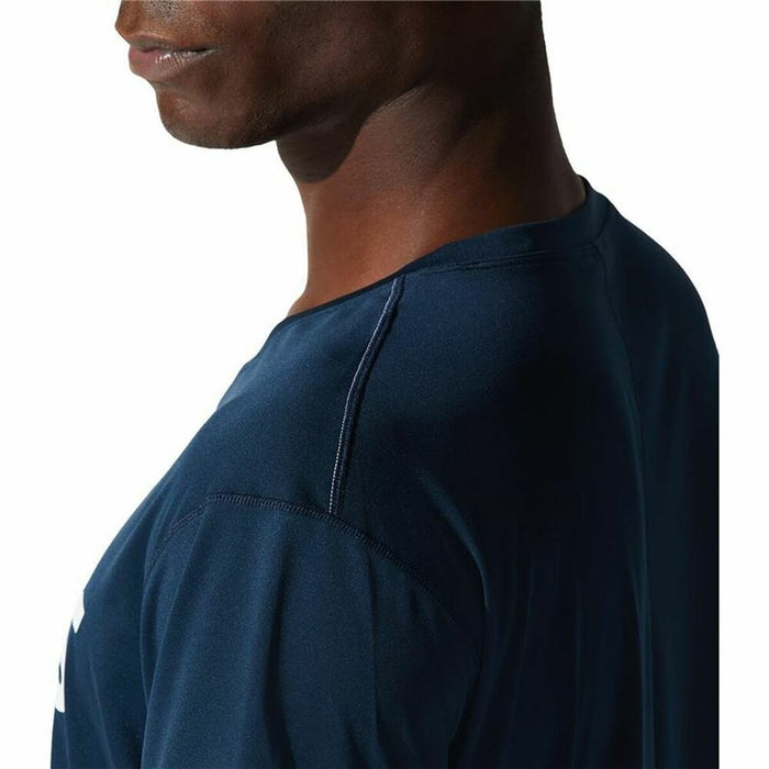 Tricou cu Mânecă Scurtă Bărbați Asics Core Bleumarin