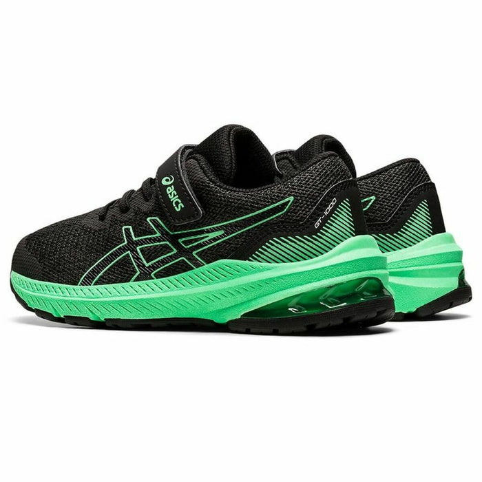 Încălțăminte de Running pentru Copii Asics GT-1000 11 Negru/Verde