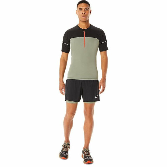 Tricou cu Mânecă Scurtă Bărbați Asics Fujitrail Top Verde