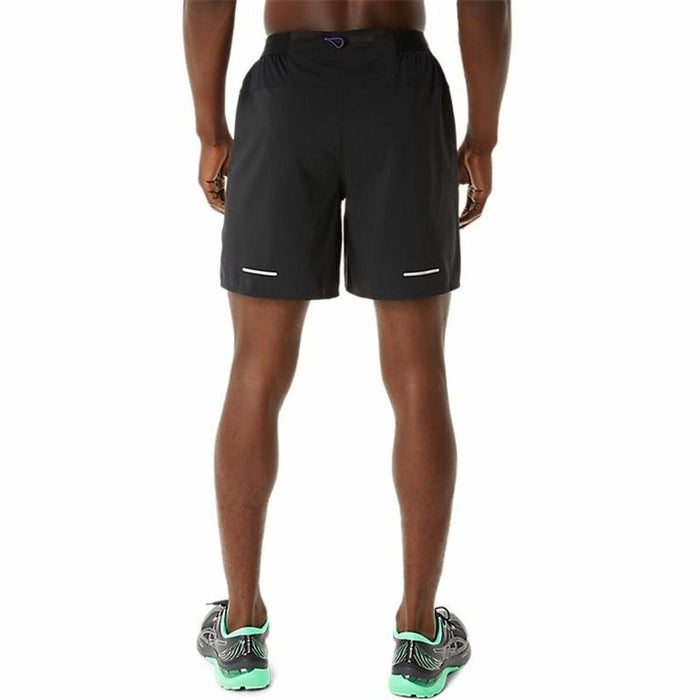 Pantaloni Scurți Sport pentru Bărbați Asics Road 2-N-1 7IN Negru