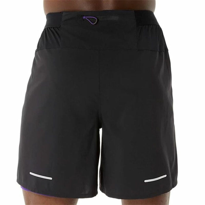 Pantaloni Scurți Sport pentru Bărbați Asics Road 2-N-1 7IN Negru
