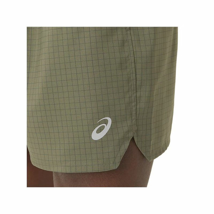 Pantaloni Scurți Sport pentru Bărbați Asics Fujitrail Logo Măslină