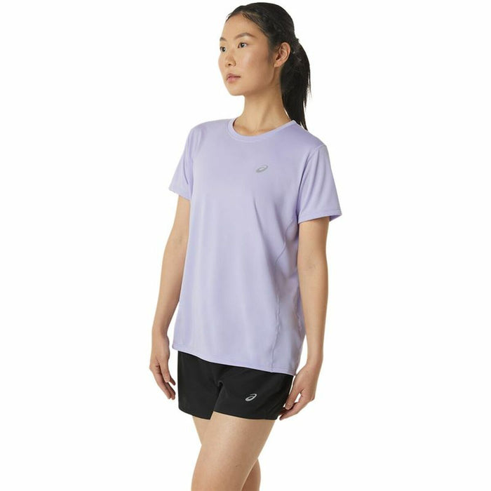 Tricou cu Mânecă Scurtă Femei Asics Core Liliachiu
