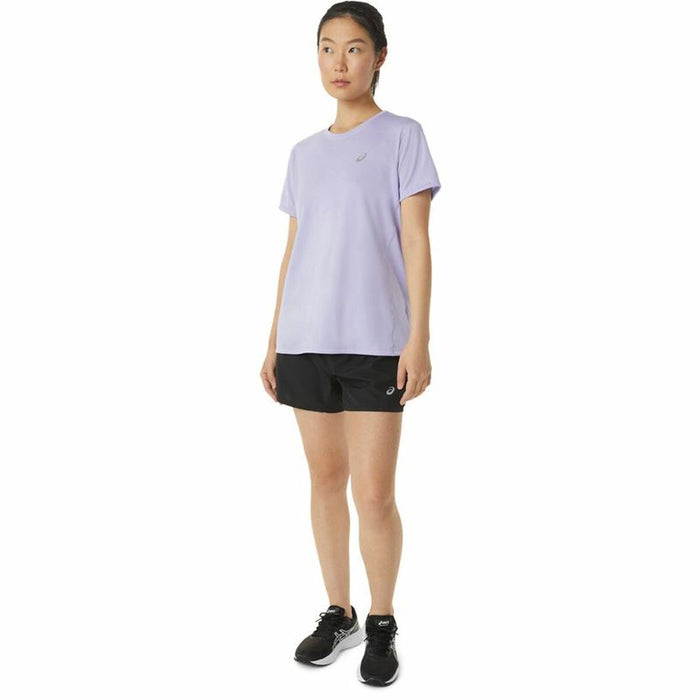 Tricou cu Mânecă Scurtă Femei Asics Core Liliachiu