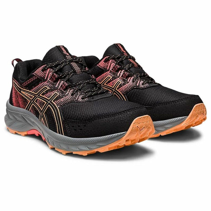 Pantofi sport pentru femei Asics Gel-Venture 9 Negru Portocaliu