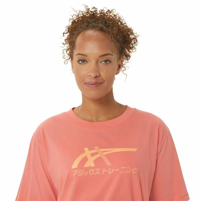 Tricou cu Mânecă Scurtă Femei Asics Tiger Roz