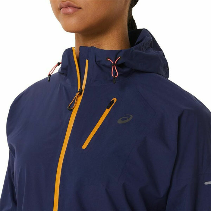 Jachetă Sport de Damă Asics Fujitrail WaterProof Albastru închis