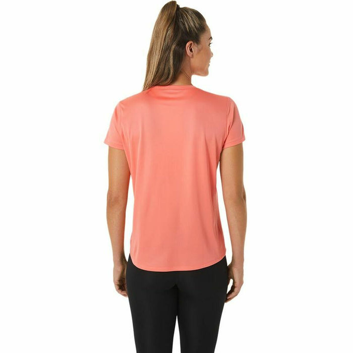 Tricou cu Mânecă Scurtă Femei Asics Core  Running Portocaliu Coral Femeie