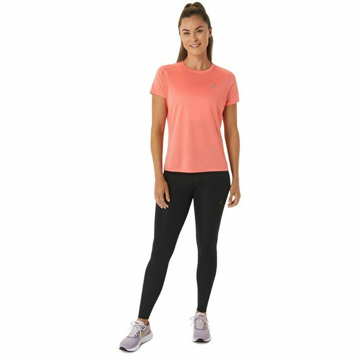 Tricou cu Mânecă Scurtă Femei Asics Core  Running Portocaliu Coral Femeie