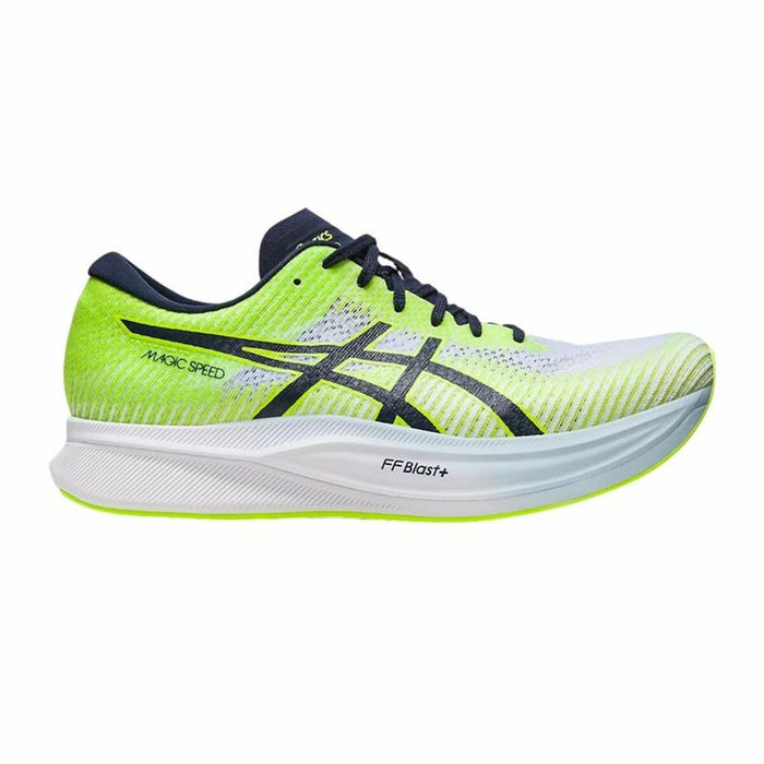 Încălțăminte de Running pentru Adulți Asics Magic Speed 2 Verde lămâie Bărbați