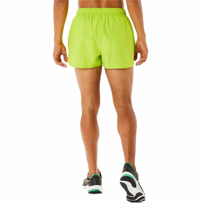 Pantaloni Scurți Sport pentru Bărbați Asics Core Split Verde lămâie