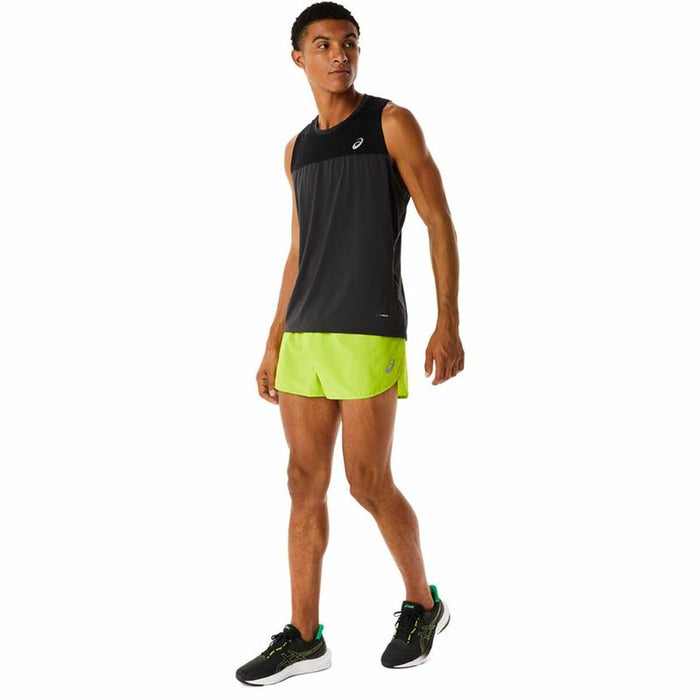Pantaloni Scurți Sport pentru Bărbați Asics Core Split Verde lămâie