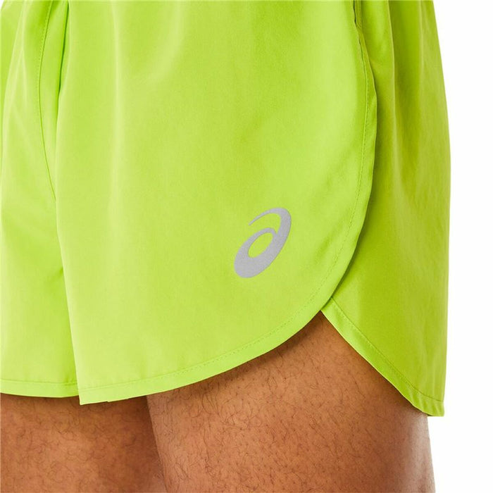 Pantaloni Scurți Sport pentru Bărbați Asics Core Split Verde lămâie
