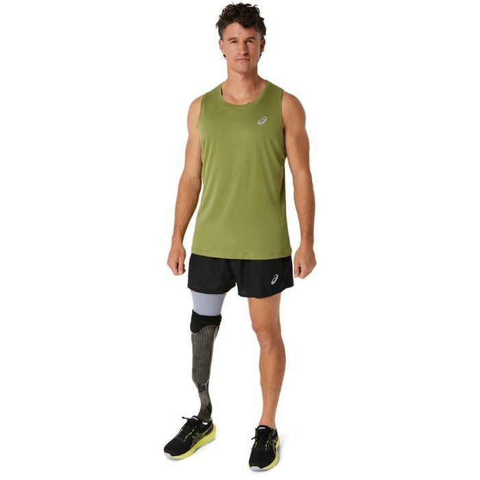 Tricou cu Bretele Bărbat Asics Core Singlet Verde