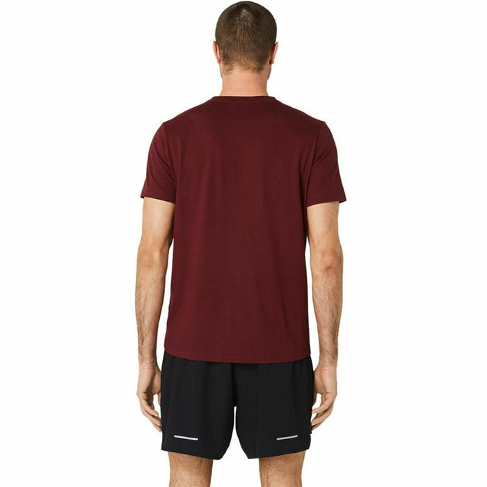 Tricou cu Mânecă Scurtă Bărbați Asics  ASICS Big Logo Roșu Închis