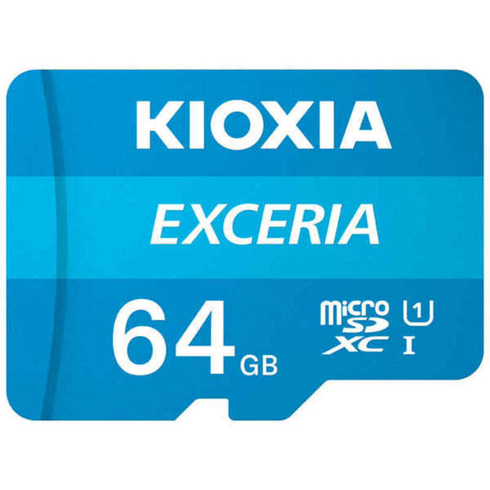Card de Memorie Micro SD cu Adaptor Kioxia Exceria UHS-I Clasa 10 Albastru