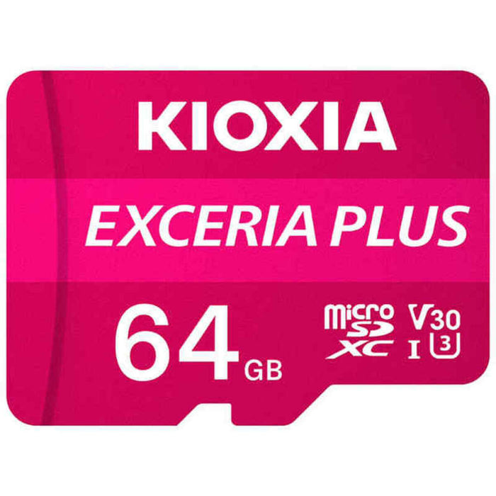 Card de Memorie Micro SD cu Adaptor Kioxia Exceria Plus Roz Clasa 10 UHS-I U3
