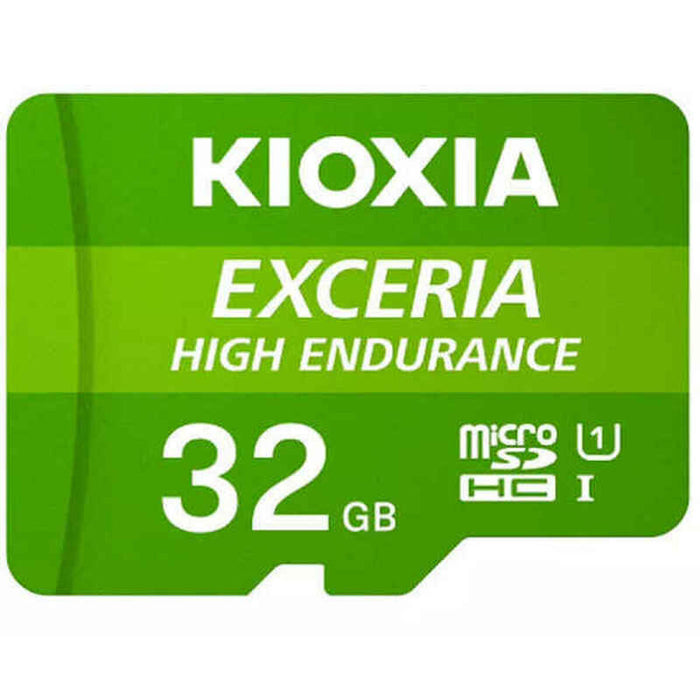 Card de Memorie Micro SD cu Adaptor Kioxia Exceria High Endurance Clasa 10 UHS-I U3 Verde