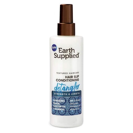 Earth Supplied Hair Slip Conditioning Detangler, Bambus și ulei de ricin Jamaican Black Castor Oil, 8.5 fl oz