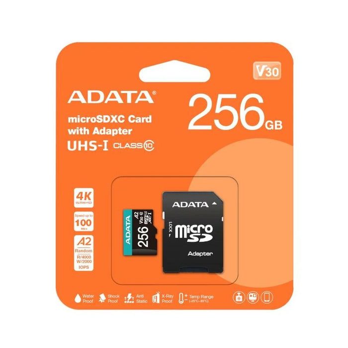 Card Micro SD Adata AUSDX256GUI3V30SA2 256 GB