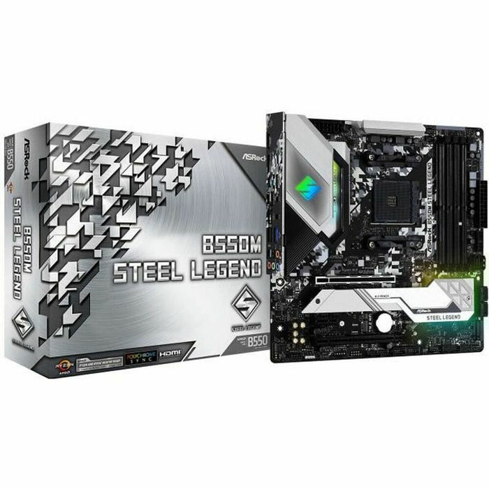 Placă de Bază ASRock B550M Steel Legend AMD AM4 AMD AMD B550