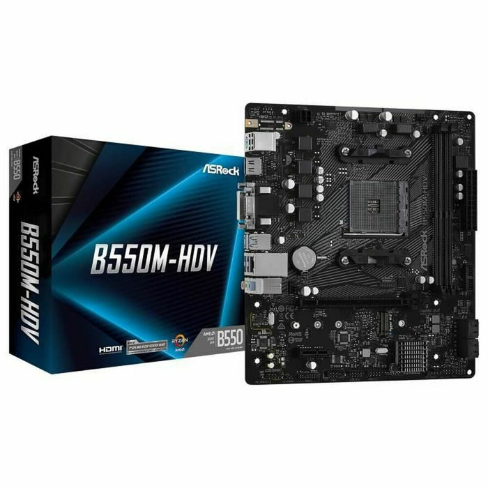 Placă de Bază ASRock B550M-HDV AMD AM4 AMD B550