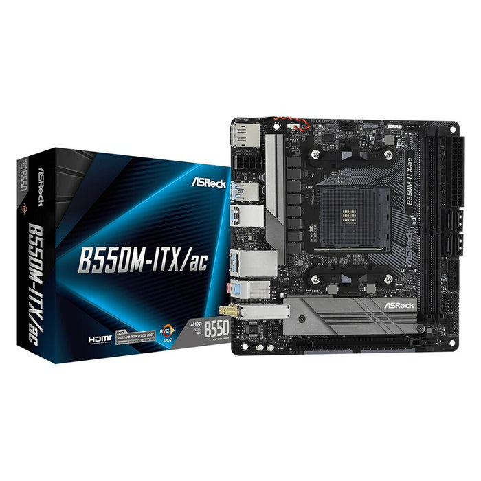 Placă de Bază ASRock B550M-ITX/ac AMD B550 AMD AMD AM4