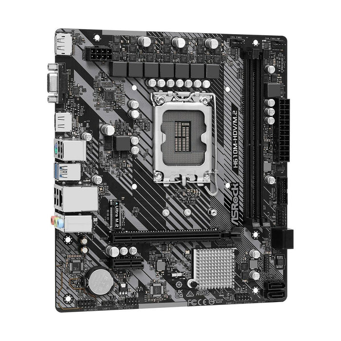 Placă de Bază ASRock H610M-HDV/M.2 R2.0              INTEL H610 LGA 1700