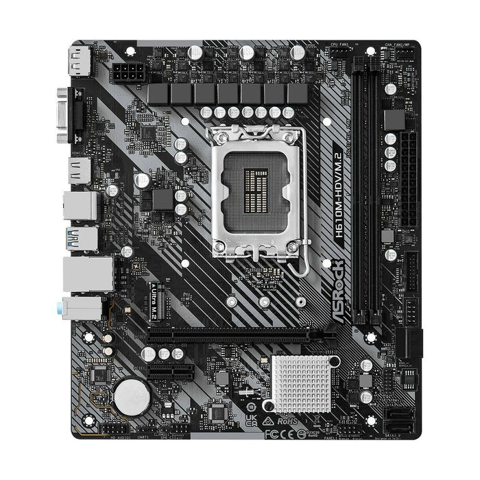 Placă de Bază ASRock H610M-HDV/M.2 R2.0              INTEL H610 LGA 1700