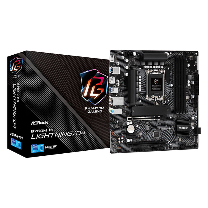 Placă de Bază ASRock B760M PG Lightning/D4 Intel B760 LGA 1700