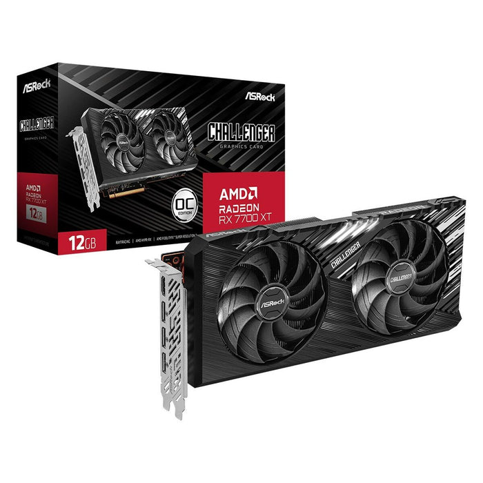 Placă Grafică ASRock RX7700XT CL 12GO AMD AMD RADEON RX 7700 XT GDDR6 12 GB