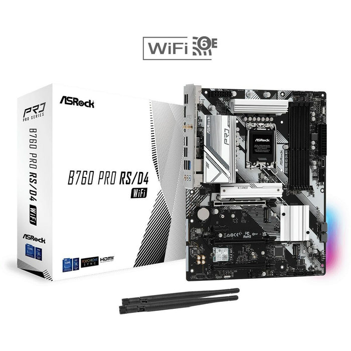 Placă de Bază ASRock B760 PRO RS/D4 WIFI LGA 1700 Intel Wi-Fi 6 Intel B760