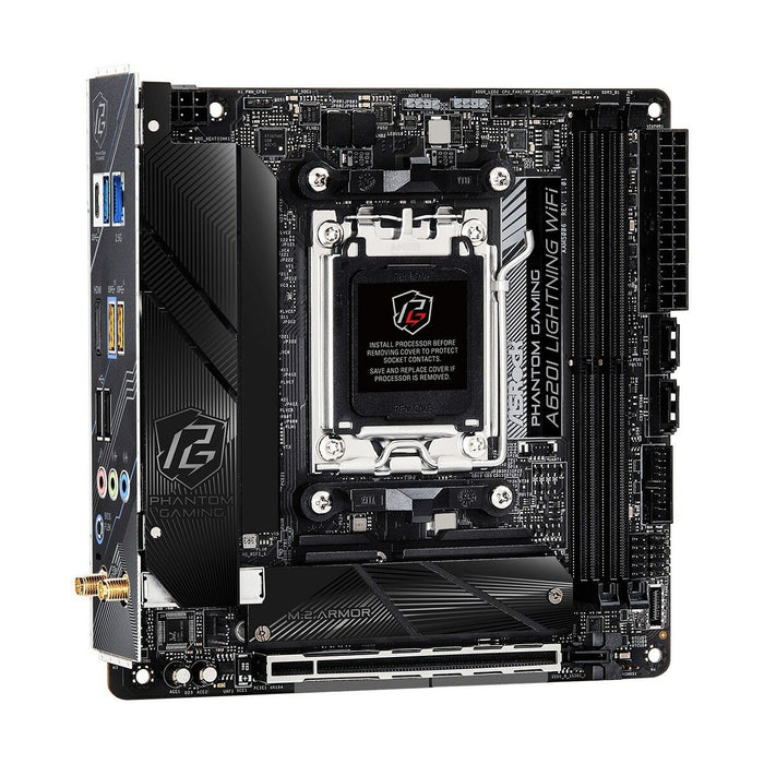 Placă de Bază ASRock A620I LIGHTNING WIFI Intel Wi-Fi 6 AMD AM5 AMD A620