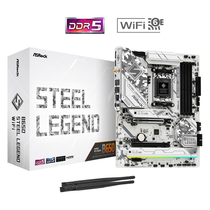 Placă de Bază ASRock B650 STEEL LEGEND WIFI Intel Wi-Fi 6 AMD B650 AMD AM5
