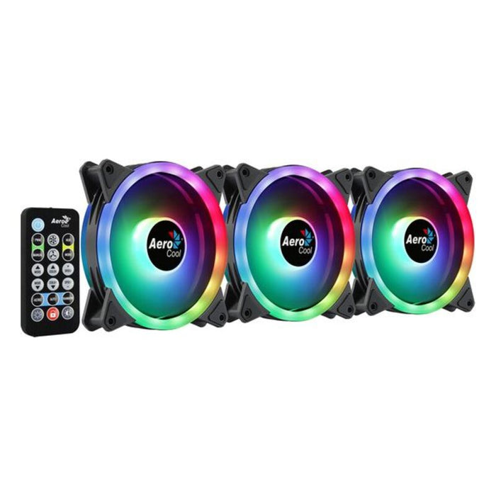 Ventilator de Unitate Aerocool Duo 12 Pro ARGB Ø 12 cm (3 Unități)