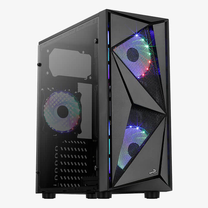 Unitate Semi-tower ATX Aerocool Glider Cosmo-A-BK-v2 Negru