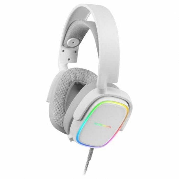 Căști cu Microfon Gaming Mars Gaming MHAXW RGB Alb