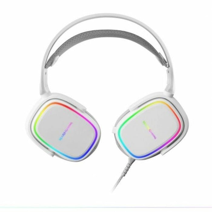 Căști cu Microfon Gaming Mars Gaming MHAXW RGB Alb