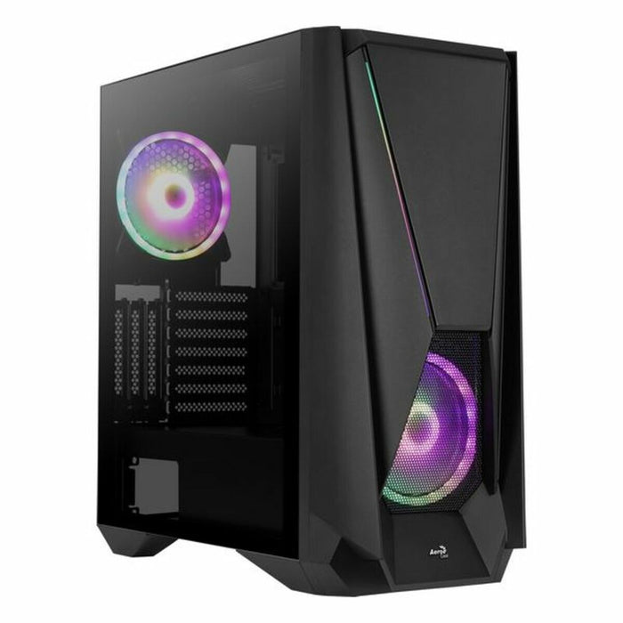 Unitate Semi-tower ATX Aerocool VISORBK LED RGB Negru