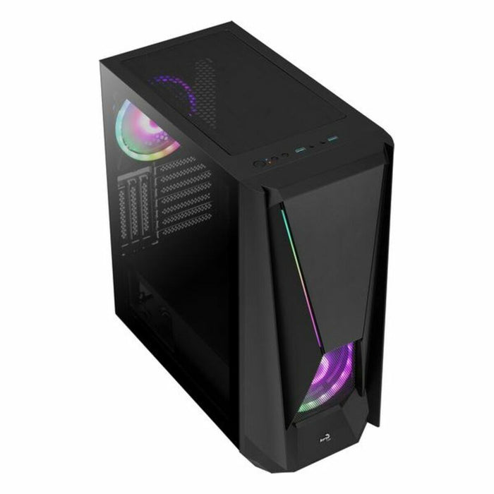 Unitate Semi-tower ATX Aerocool VISORBK LED RGB Negru