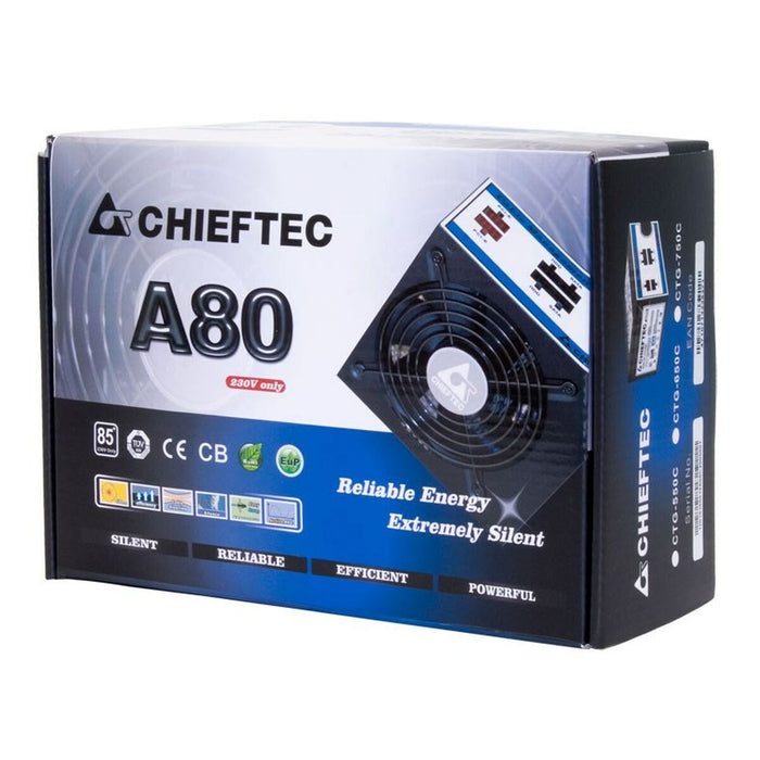Sursă de Alimentare Chieftec CTG-650C 650 W 130 W RoHS CE 80 PLUS FCC Modular ATX