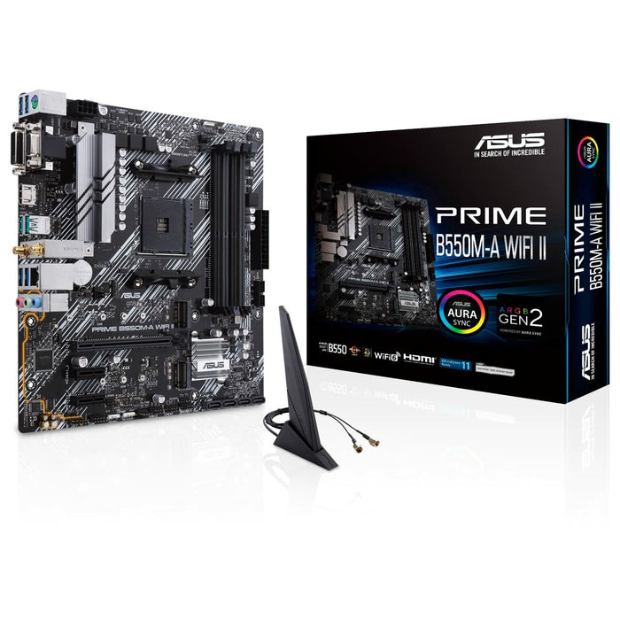 Placă de Bază Asus PRIME B550M-A WIFI II AMD B550 AMD AMD AM4