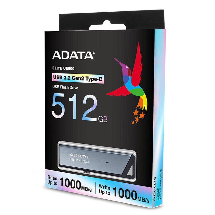 Memorie USB Adata AELI-UE800-512G-CSG 512 GB Negru Oțel